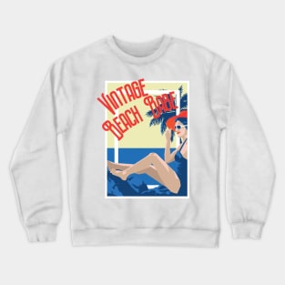 Vintage Beach Babe Crewneck Sweatshirt